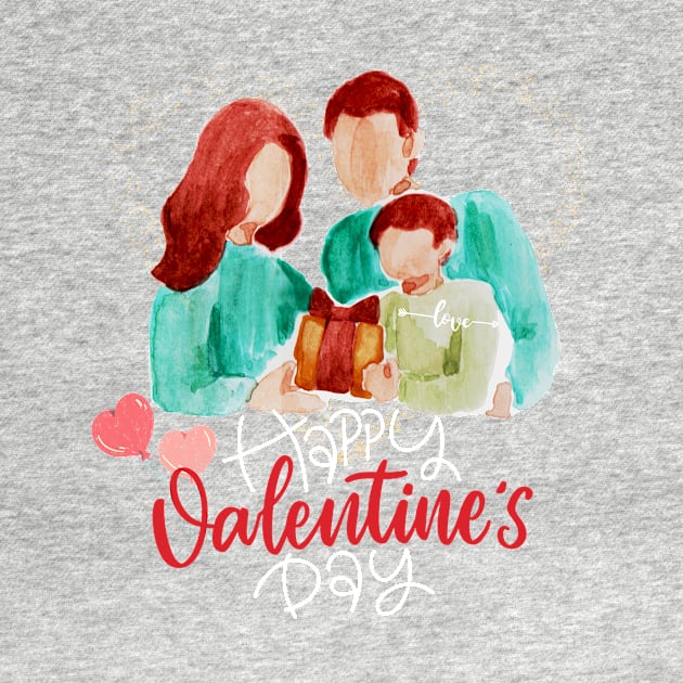 Valentines Day T-Shirt by Melchi